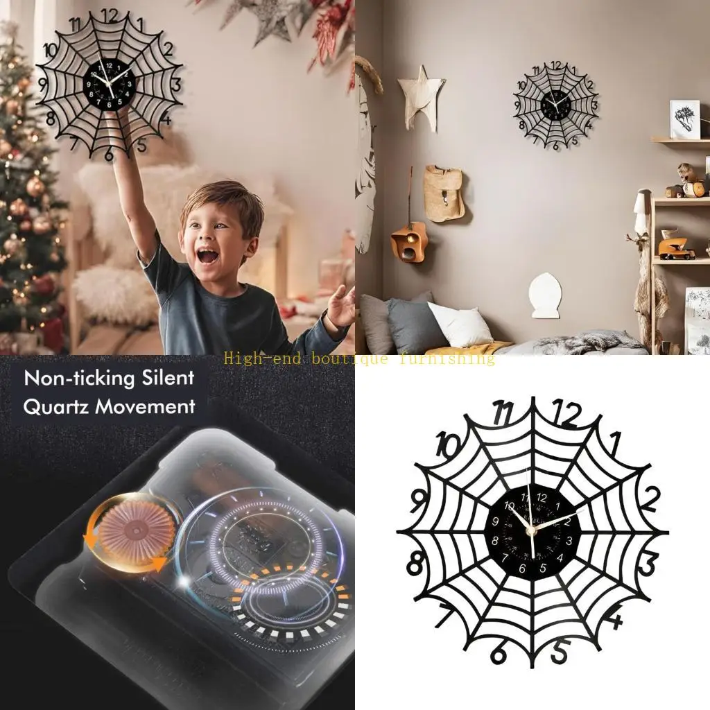L9NB Decorative Wall Clock,Battery Operated Wall Clock Silents None Ticking Clocks