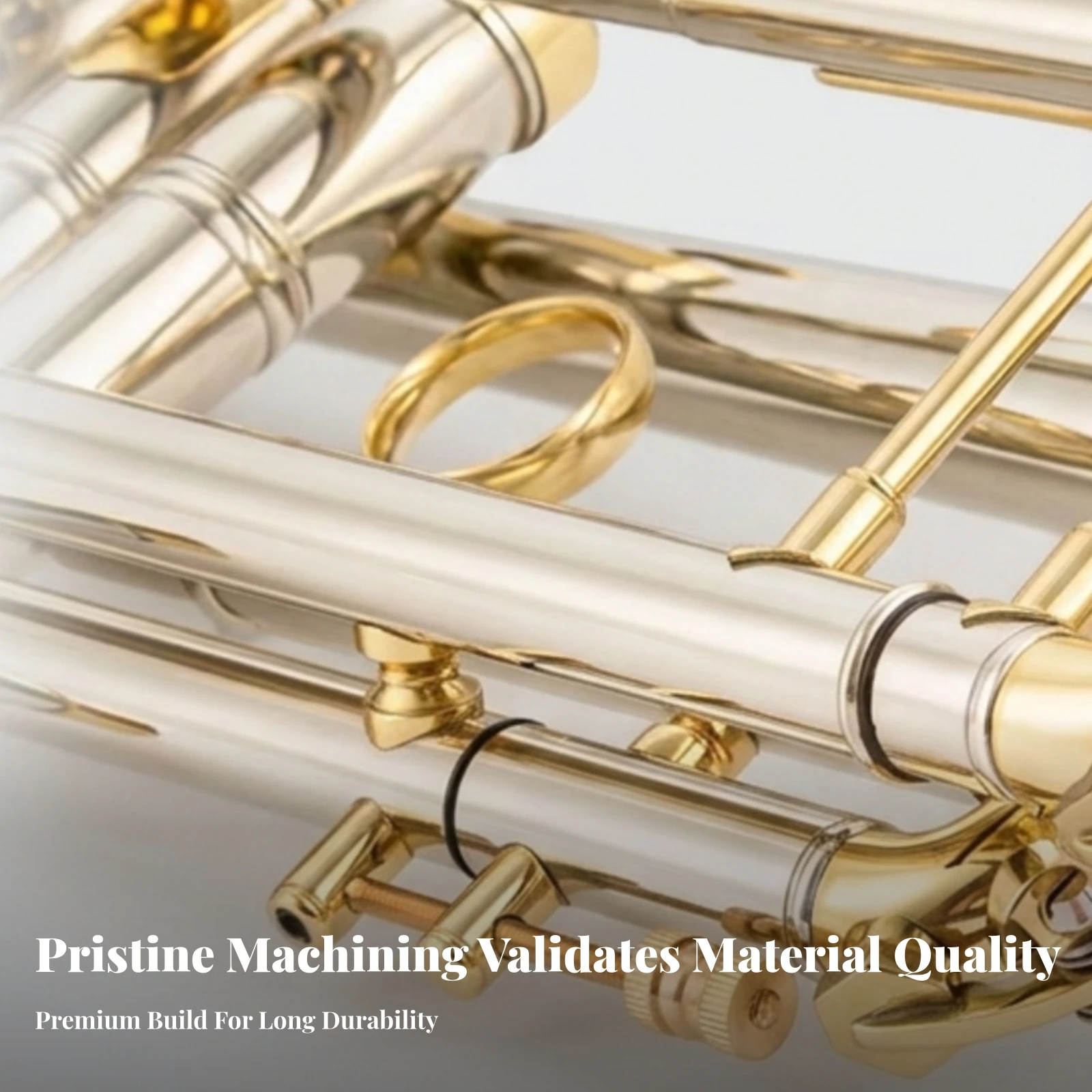 Trumpet Slide Adjustment Rod Copper Trumpet Slide Trigger Stop Rod Nut Screw Instrument Accessory Non-Slip Sturdy