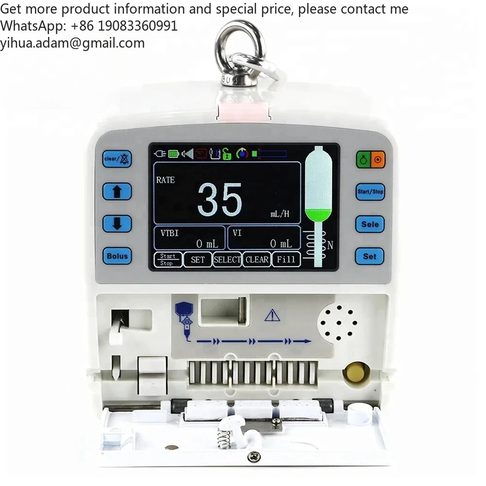 

EUR VET Unique Design Multi-mode Hospital Veterinary Pump LCD Touch Screen Medical Automatic Pump