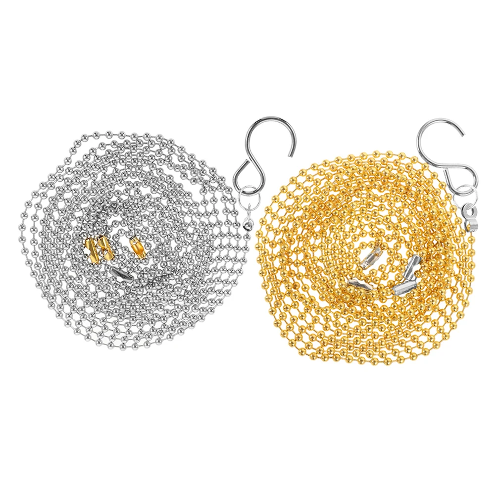 

2pcs Volleyball Net Measurement Chain Accurate Height Copper Chains Referee Equipment Simple Elegant Color Tool