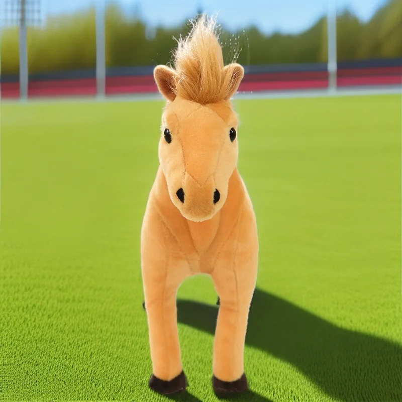 30 cm INS wie echtes Pferd Plüschtiere Weiß & Schwarz Stofftier Simulierter Foal Home Decor Weiche Puppe Geburtstagsgeschenke für Kinder Mädchen