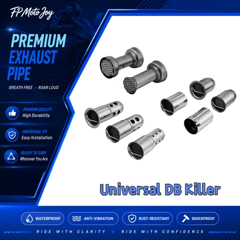 Universal Motorcycle Exhaust Muffler Insert 51mm 60mm, Noise Reduction Baffle Catalytic DB Killer Sound Control Pipe Plug