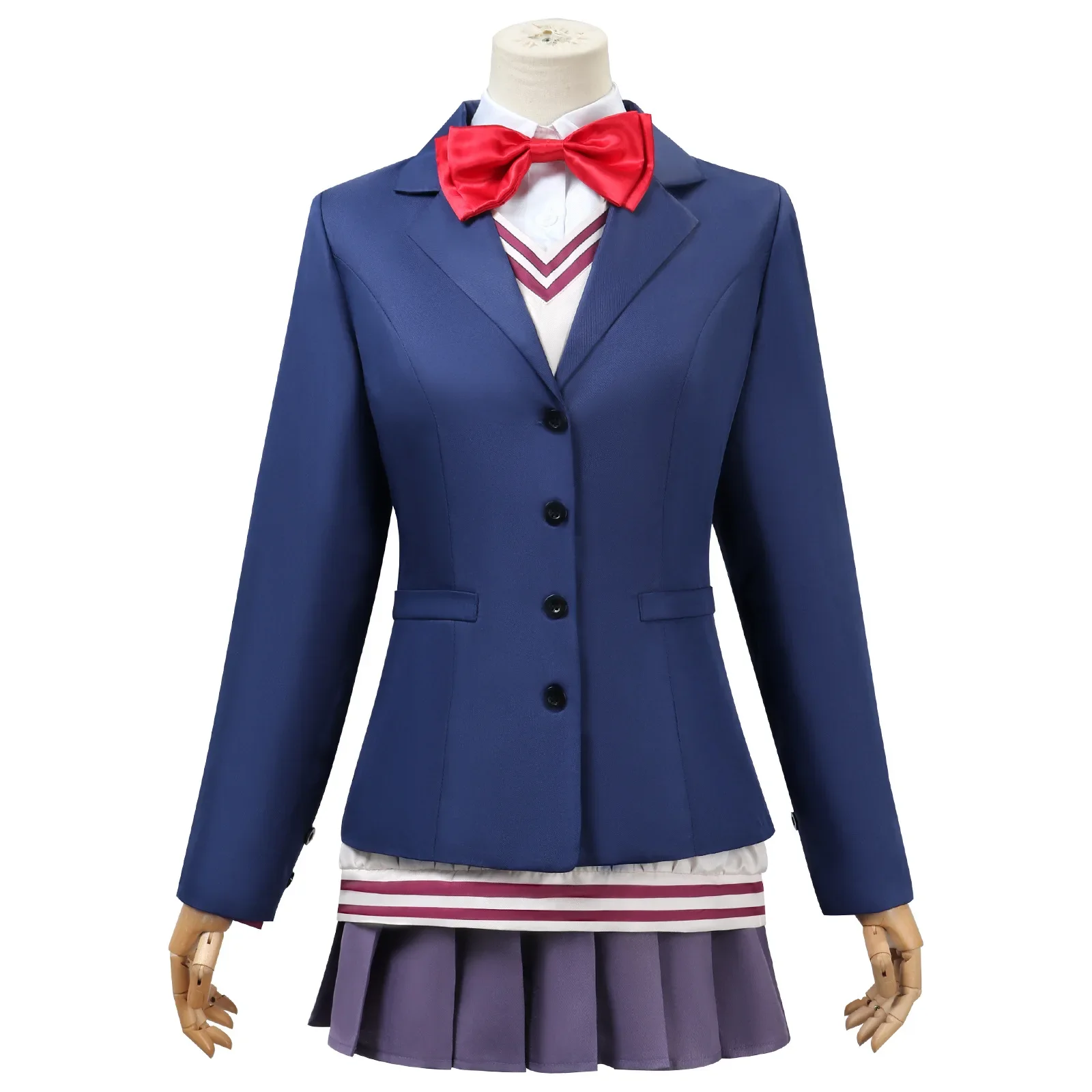 Anime Dandadan Aira Shiratori Cosplay Costume Wig JK School Uniform Dress Skirt Stockings Momo Ayase Halloween Party Girls Women