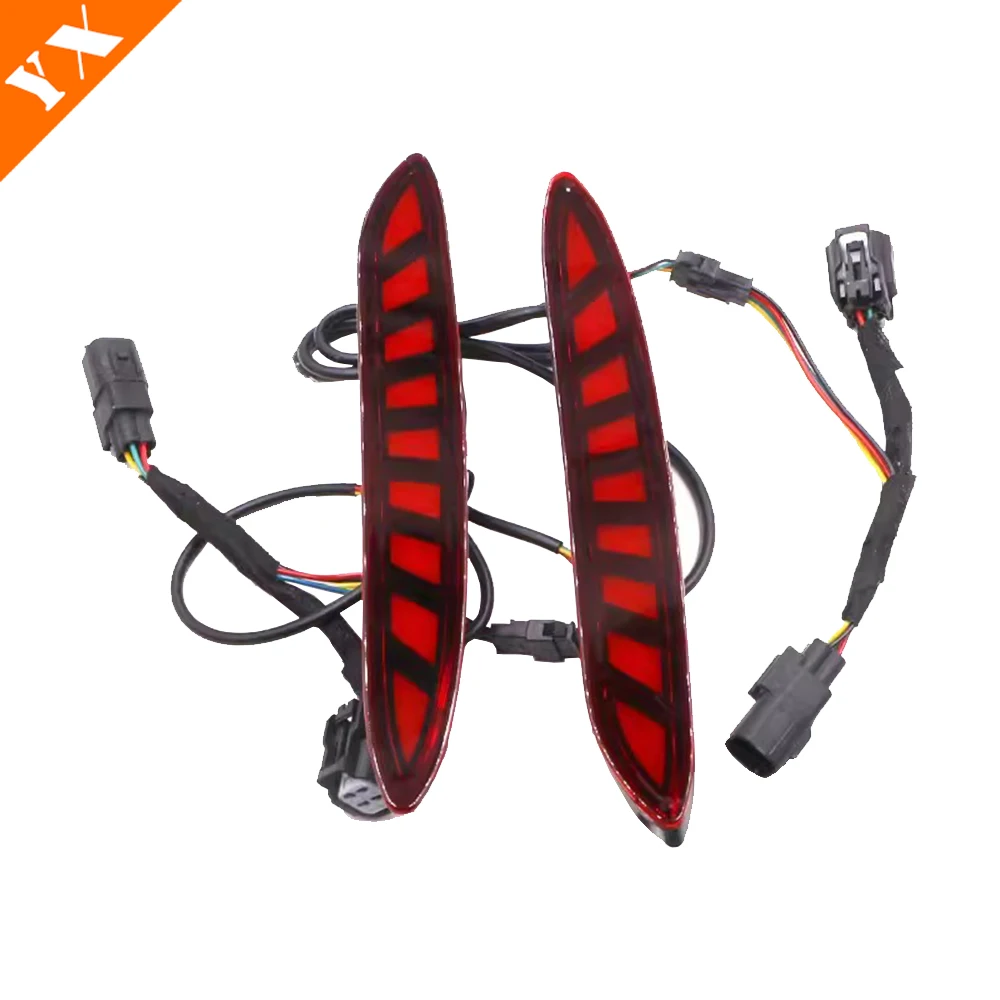 For Changan EADO plus Accessories 2020-2024 LED Car Rear Bumper Lamp Through Light Auto Rear Fog Light Decoration Replacement