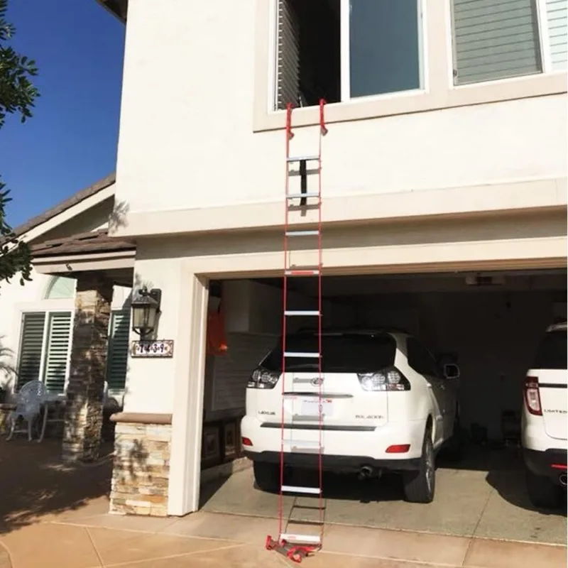 Retractable 2 Story Fire Escape Ladder, 13 Feet