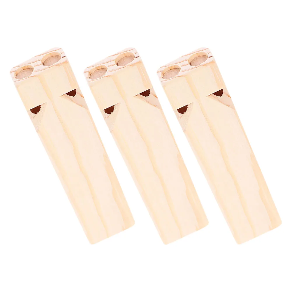 

3 Pcs Orff Music Toys Kids Whistle Plaything Blowouts Whistles Montessori Wooden