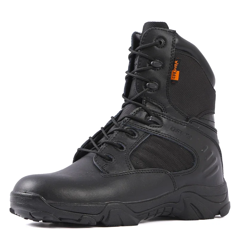 High Top Men Boots High Quality Desert Tactical Boots Men Outdoor Hiking Shoes Anti-Slip Wear-Resistant Combat Boots Size 36-46