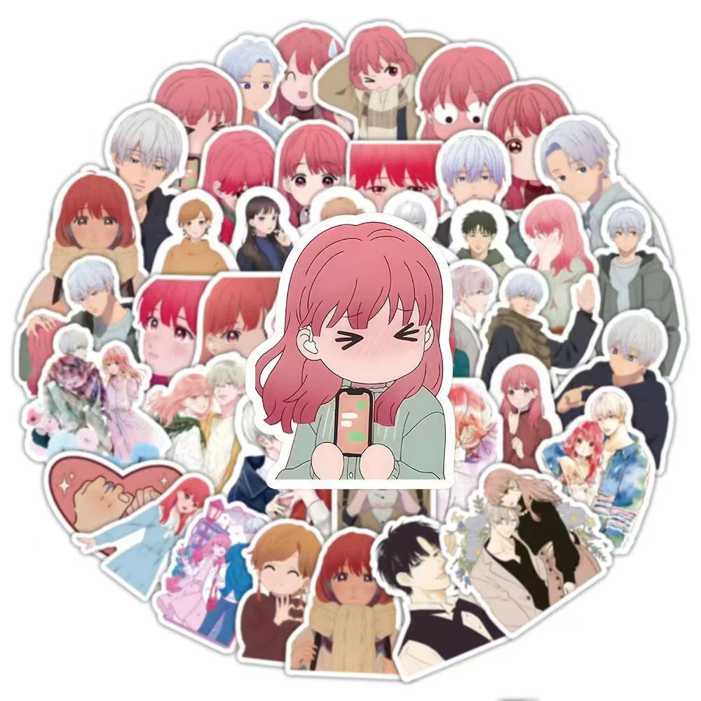 Anime Sinal De Afeto Adesivos, Kawaii Yuki Meninas Adesivo, Scrapbooking, Telefone, Mala, Decoração Laptop, Decalque, 10 pcs, 30 pcs, 50pcs