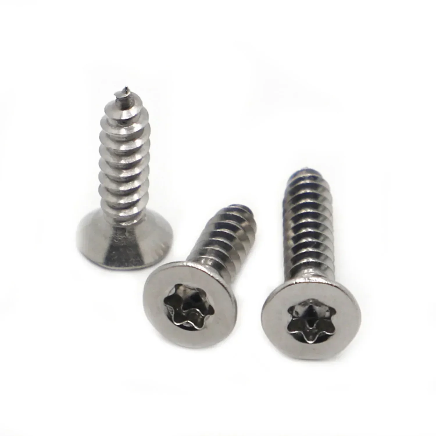 5-50pcs M2 M2.3 M2.6 M3 M4 M5 M6 304 Stainless Steel GB2670.2 Flat Countersunk Head Six Lobe Torx Self-tapping Screw