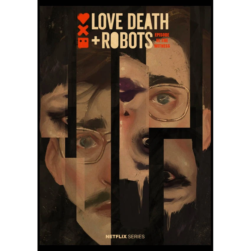 Love Death and Robots Kraftpaper Poster HomeDecal Painting Wall Sticker for Coffee House Bar Tv Poster Art Home Decore