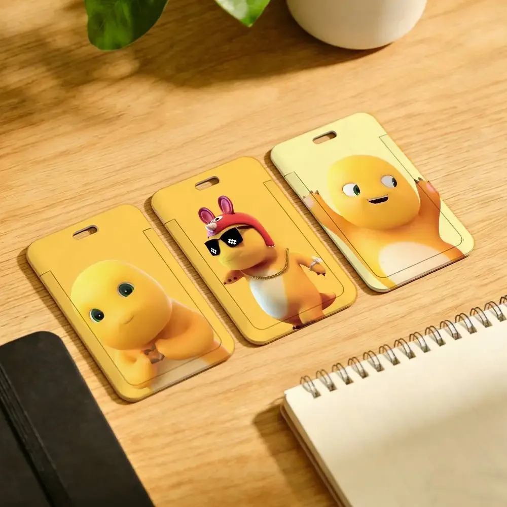 Cartoon Nailoong Holder Lanyard Card Cover Student Campus Hanging Neck Bag Card ID Card Holders Key Gifts