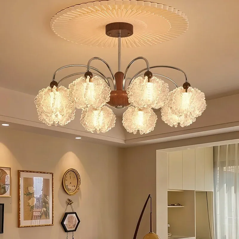 for 2026 New Bauhaus Medieval Chandelier Creative Pattern Lampshade Main Light for Living Room Hall Dining Room Bedroom
