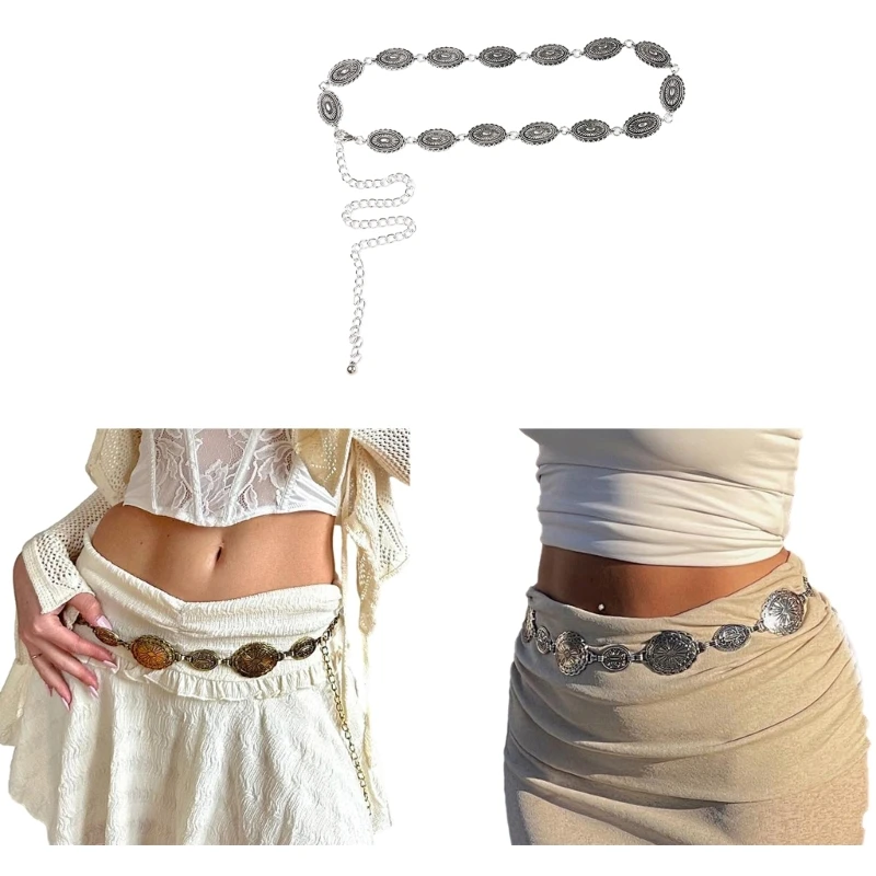 Ethnic Waist Chain for Women Summer Seaside Ladies Waist Skinny Dress Belt Drop Shipping