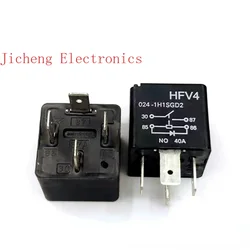 Brand New Original HFV4 024-1H1SGD2 40A 4 Pin Automotive Relay With Diode HFV4-024-1H1SGD2