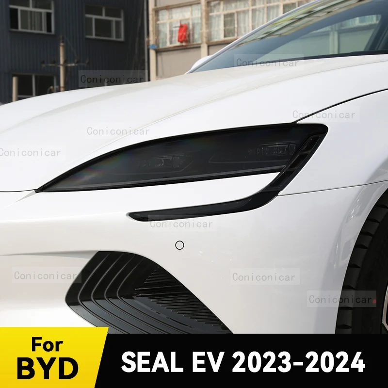 

For BYD SEAL EV 2023 2024 Car Headlight Protective Cover Film Front Light TPU Anti-scratch Headlamp Tint Accessories