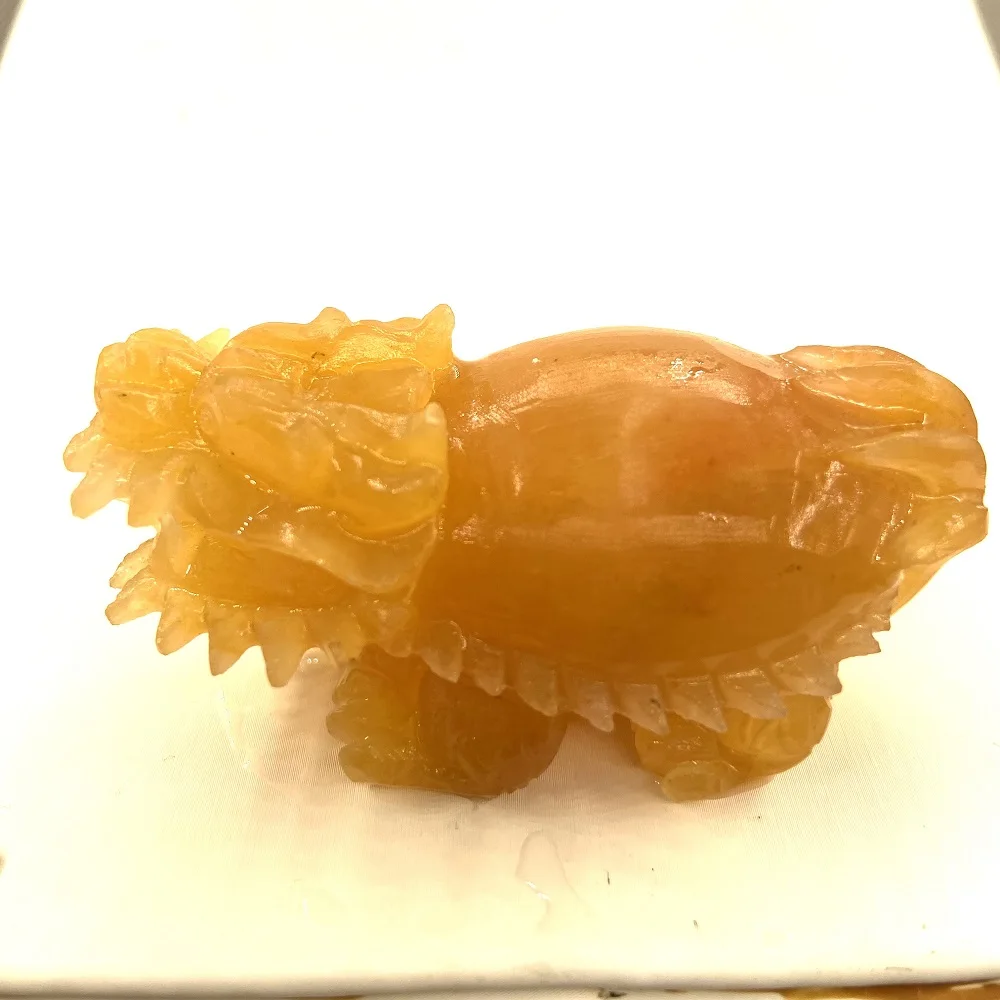 Natural Quartz Crystal Stone Topaz Dragon Turtle Tortoise Decoration Healing Crystal Animals Figurines