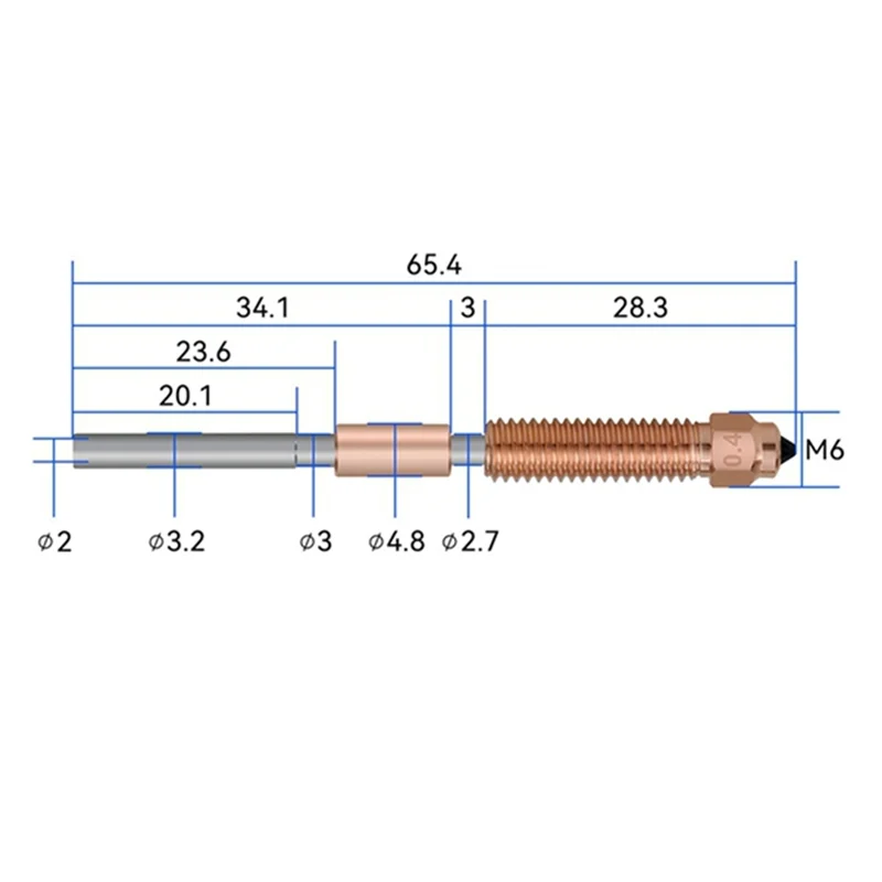 Wydajna, szybkozmienna dysza K1 o wysokim przepływie do drukarek 3D K1 Max K1C Ender-3 V3 Hotend