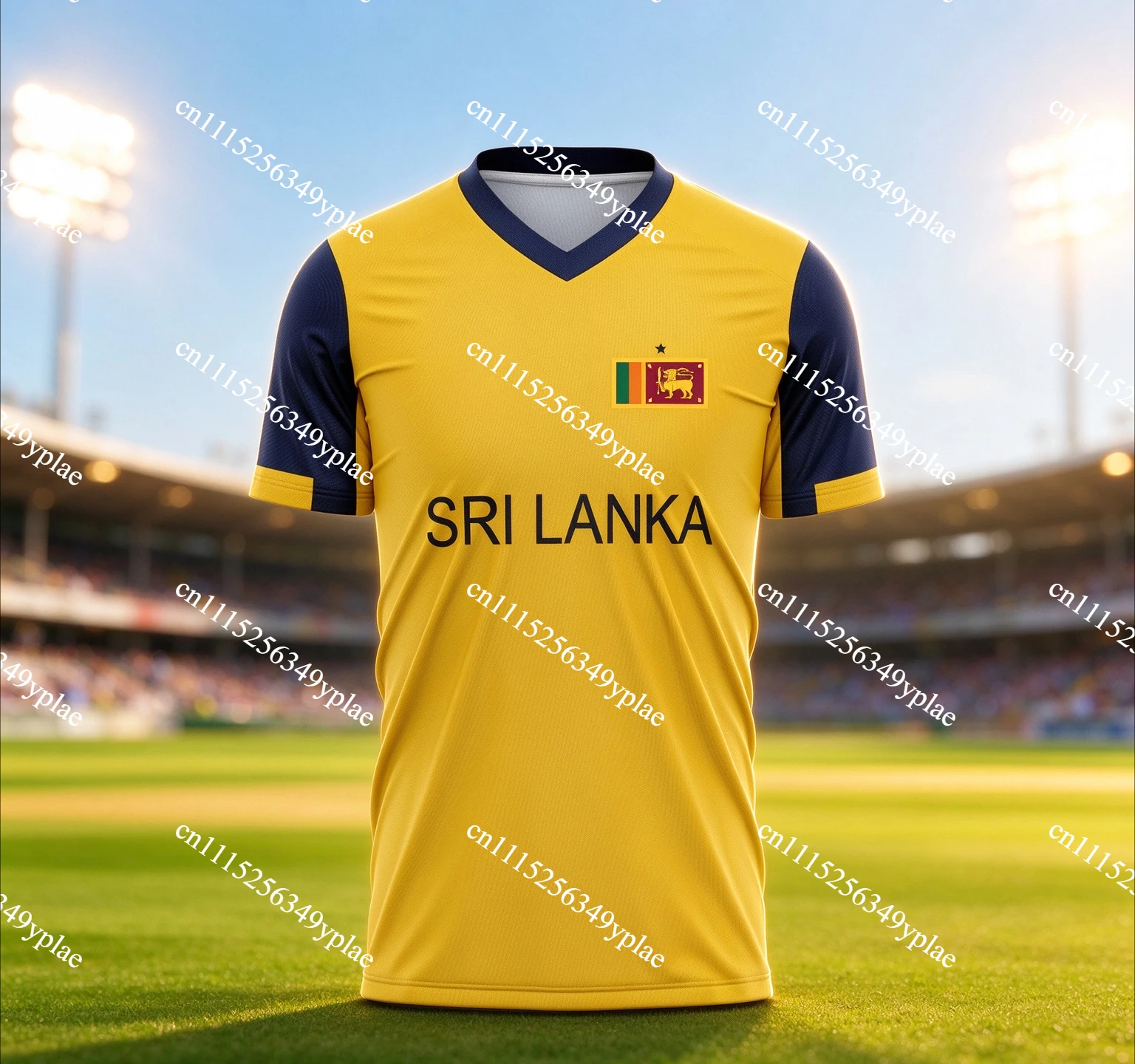 2026 New Sri Lanka Cricket 3D Printed Jersey Men's Breathable Quick Drying Short Sleeved T-shirt Family Matching Clothing