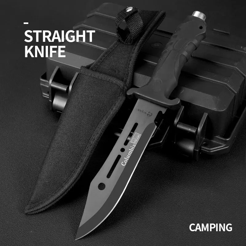 1PC Sharp Fruit Knife, EDC Fixed Blade, High Hardness Tactical Knife, Stainless Steel Kitchen Utility Knife, Self-Defense