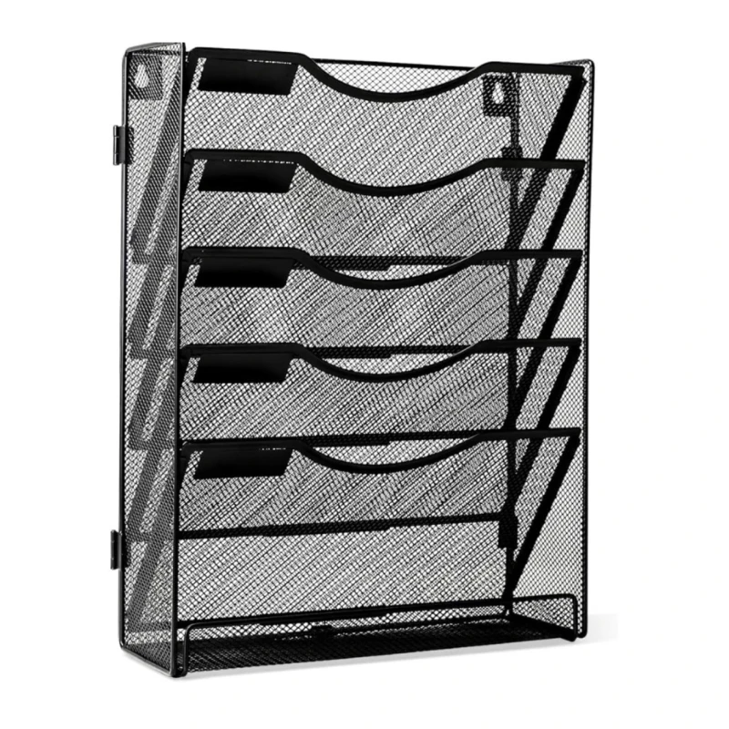 

Sturdy Desktop Vertical File Sorter School Desk Metal File Organizers Vertical Designs Holder for Paper Management