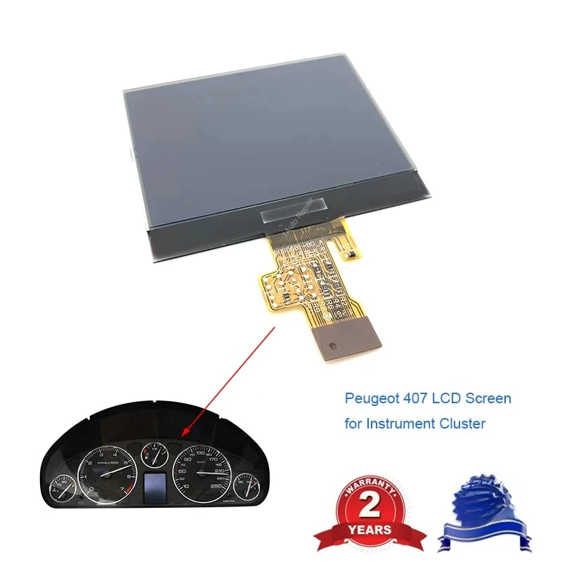 شاشة LCD لإصلاح بيجو 407 407SW زوجين أداة العنقودية لوحة القيادة بكسل #2