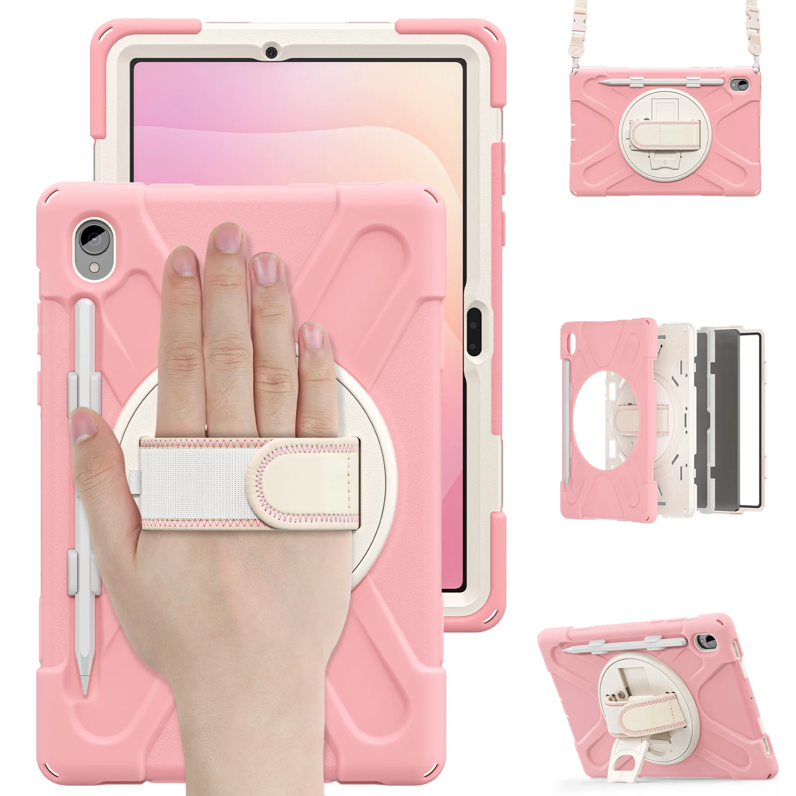 Armor Kids Case For Samsung Galaxy Tab S11 11 inch SM-X730 SM-X736 SM-X736B Tablet Cover Hard PC Stand Shockproof With Strap