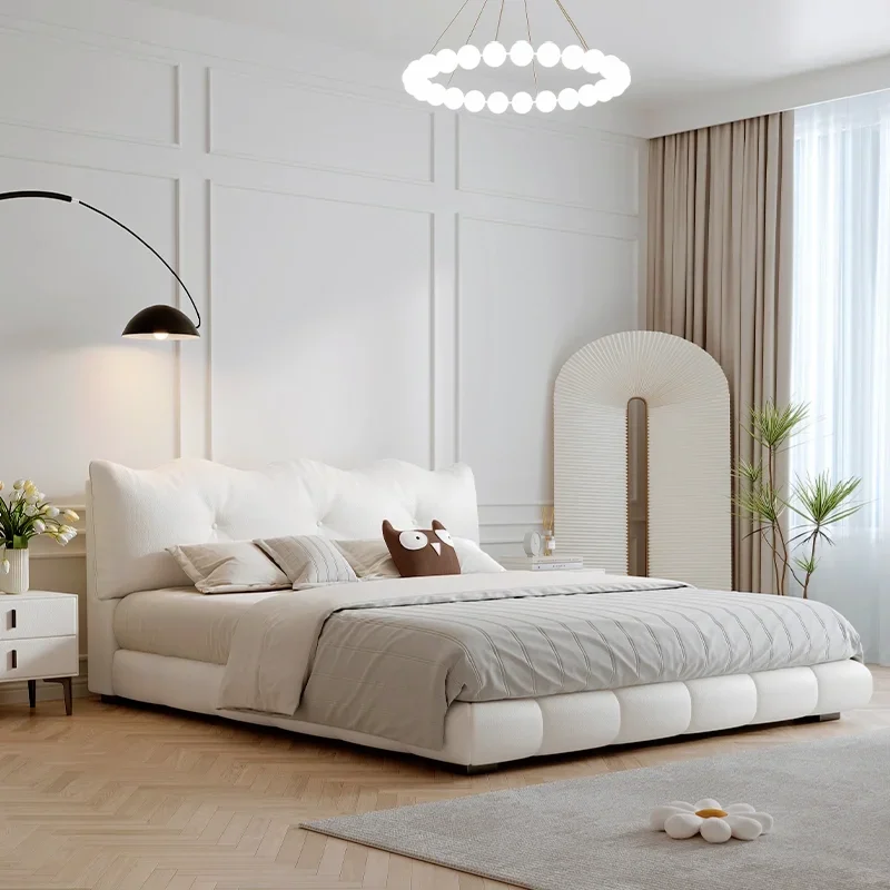 

Bedroom Upholstered Bed Storage Modern Sleeping Lounge Bed Double Sleeping Frame Muebles Para El Hogar House Accessories