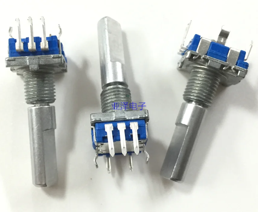YYT 2PCS Encoder switch EC11 Digital pulse potentiometer 20 Number of positioning 20 Pulse handle length 25MM
