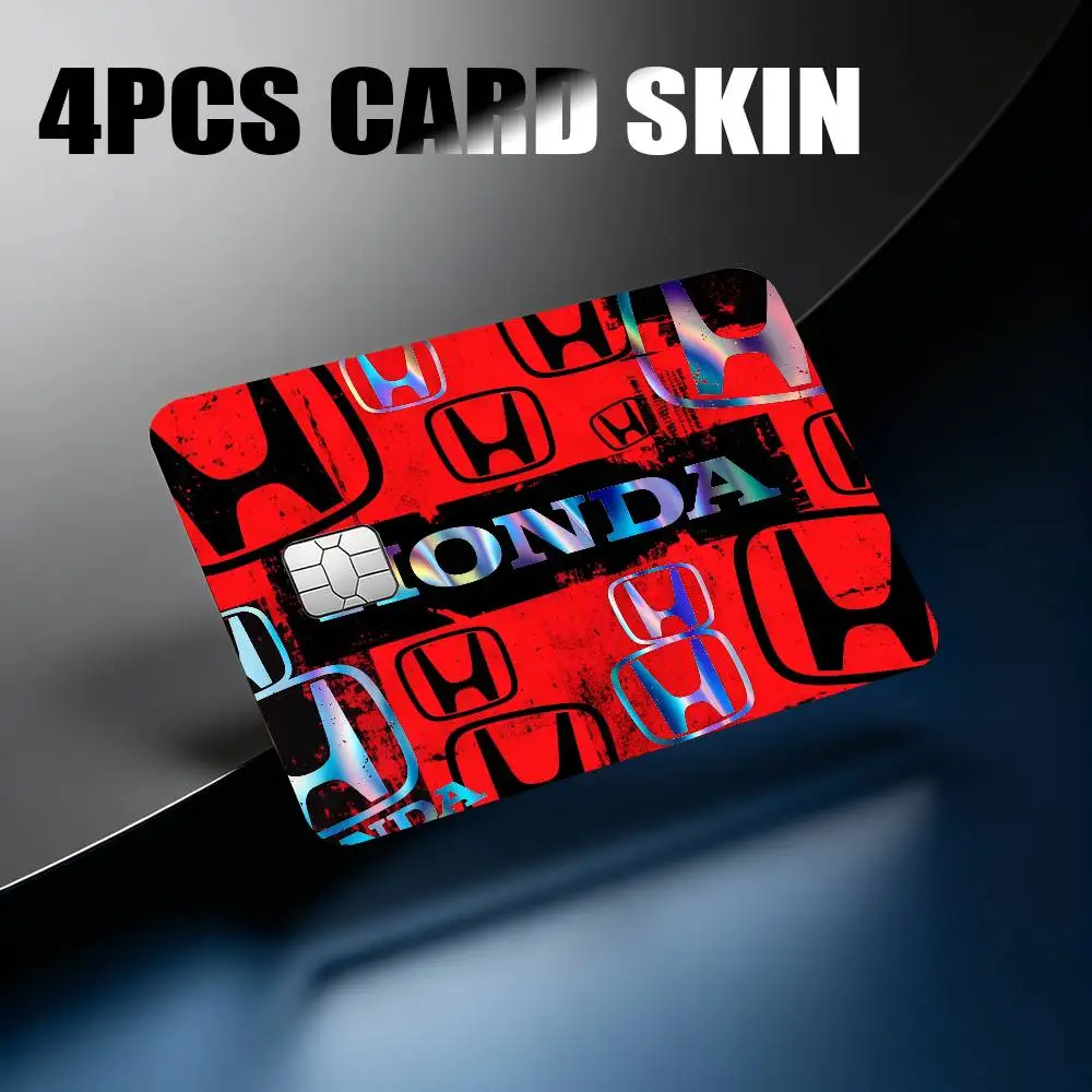 

FOR HONDA STICKERS Laser Reflective Card Skin Sticker For Debit Credit Card