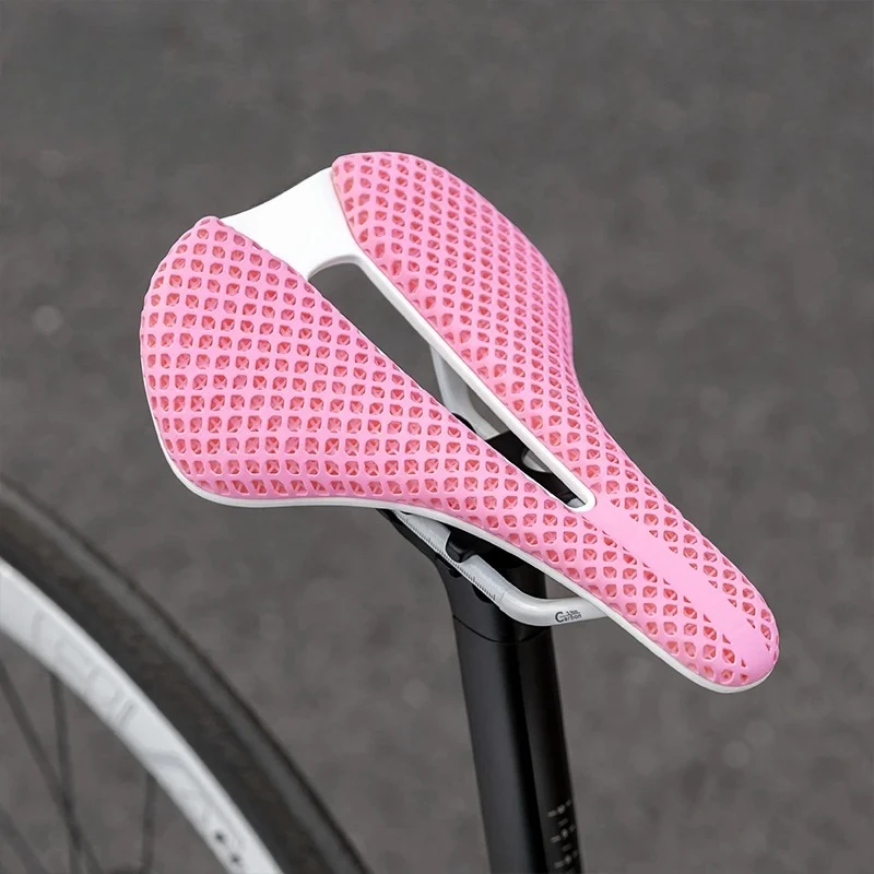 

3D Printed Carbon Fiber Bicycle Saddle Comfortable Seat Cushion Shock-proof Lightweight Mountain Road Bike Saddle