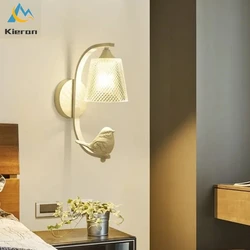 Nordic Creative Bird Wall Lamp Children's Room Bedroom Bedside Living Room Stair Aisle Wall Lights Fixtures Simple LED Bird Lamp