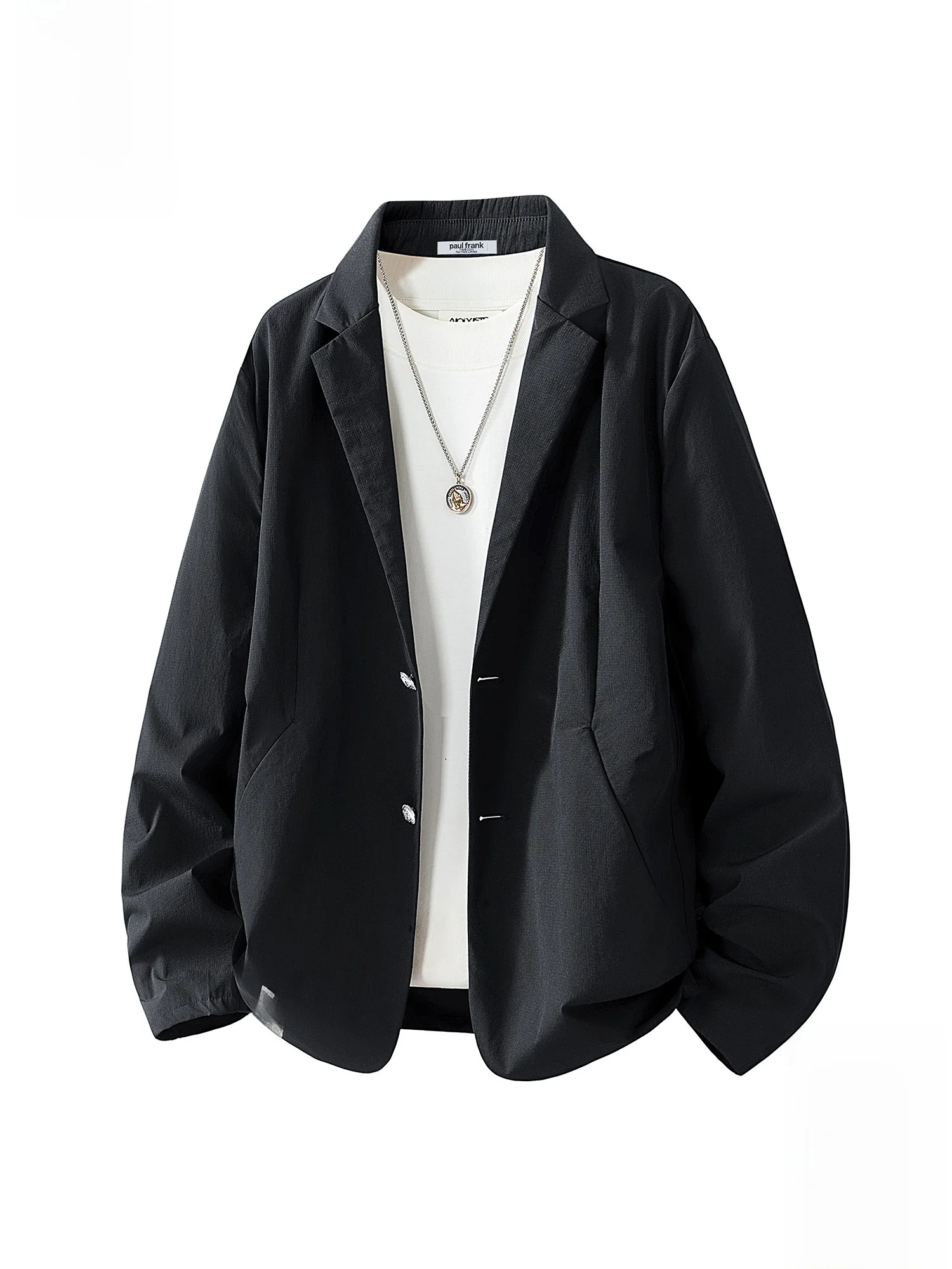 

PaulFrank Loose Fit Casual Men's Suit Jaet Winter New Sle Trendy Haome Faionable Nylon Spandex Blend Long Sve