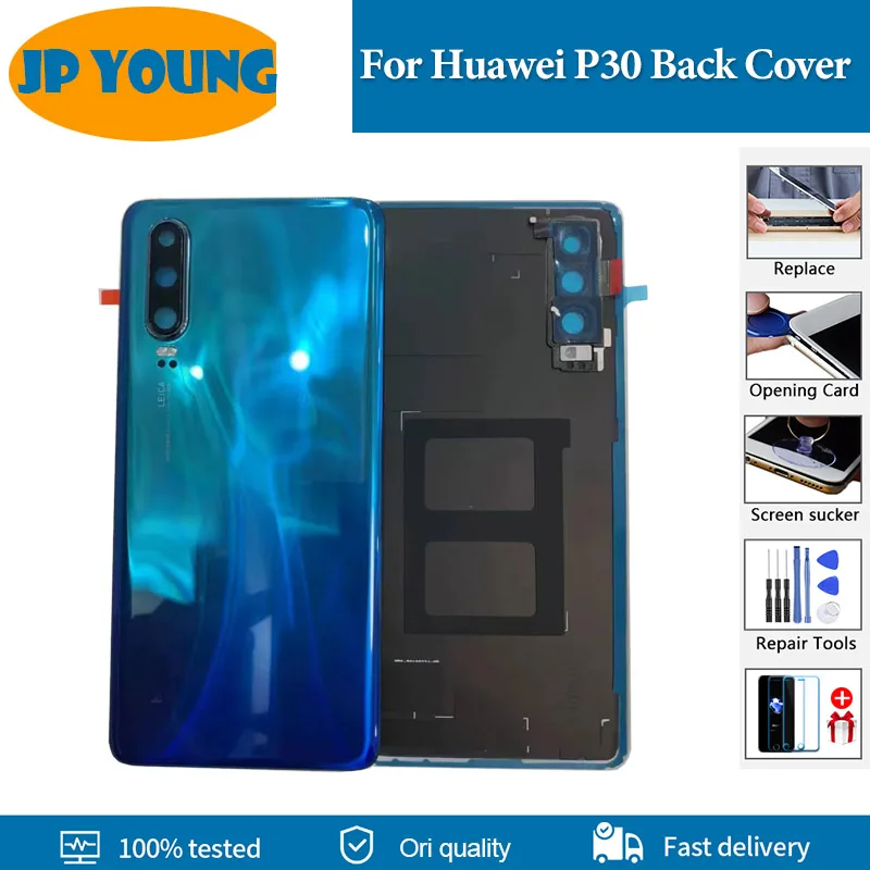 Original For Huawei P30 Battery Back Cover ELE-L29 ELE-L09 ELE-AL00 ELE-TL00 ELE-L04 Rear Door Housing Case Replacement Parts