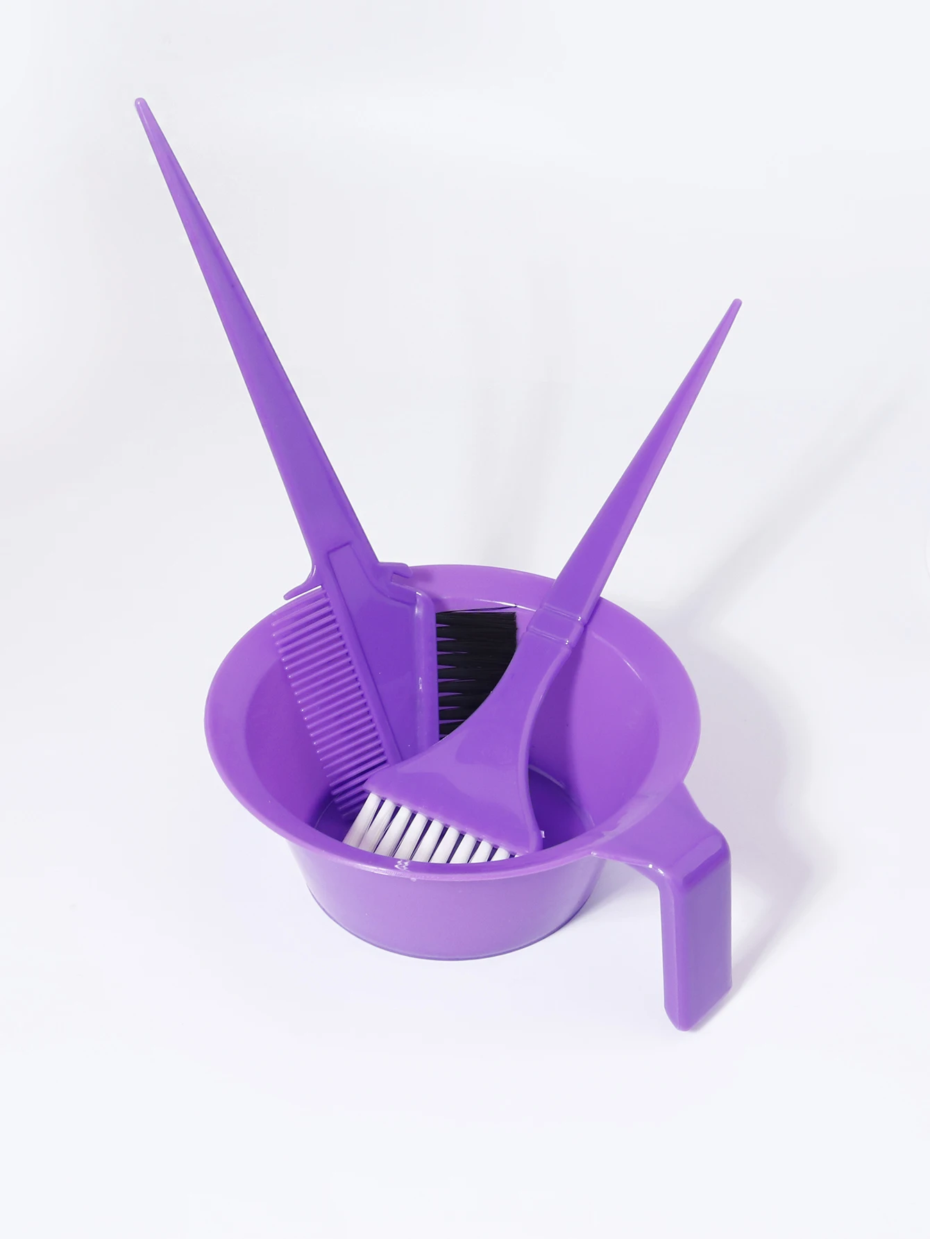 مجموعة صبغ الشعر مكونة من 3 قطع، فرشاة صبغ الشعر الاحترافية، وعاء صبغ الشعر، مناسب لصالونات الشعر، خاص للشعر المستعار الحقيقي