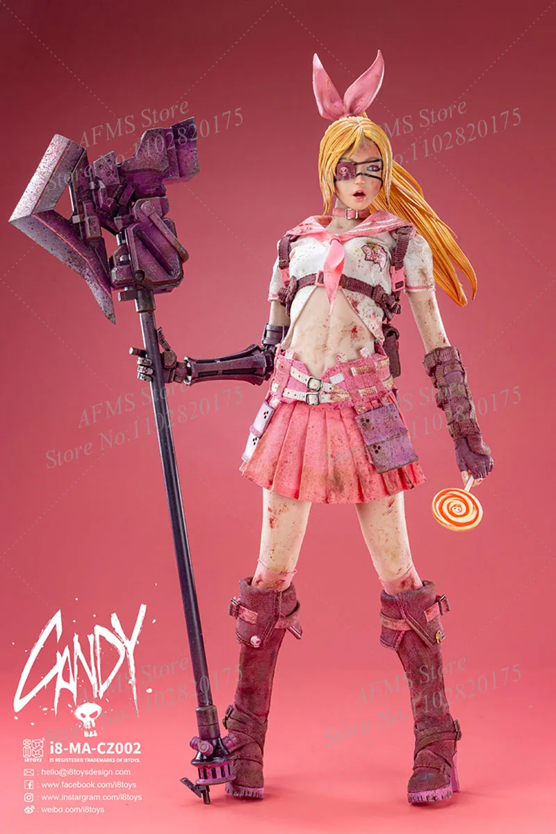 I8Toys I8-MA-CZ001/002 figura coleccionable a escala 1/6, uniforme de caramelo Kawaii JK, figura de acción de soldado para mujer de 12 pulgadas