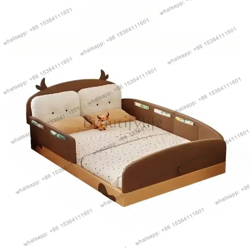 PG Decoration Safety Kids Beds Europe Cheap Simple Custom Design Kids Beds Modern Style Wooden Lettino Per Bambini Furniture
