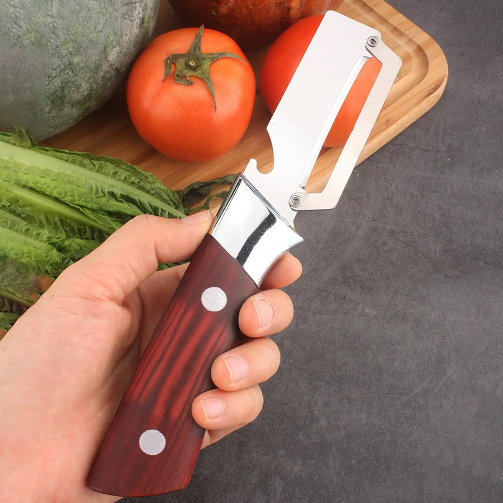 Multifunction Stainless Steel Vegetable Peeler Ergonomic Non-slip Handle Kitchen Gadgets Handheld Peeler Durable Shaving Tool