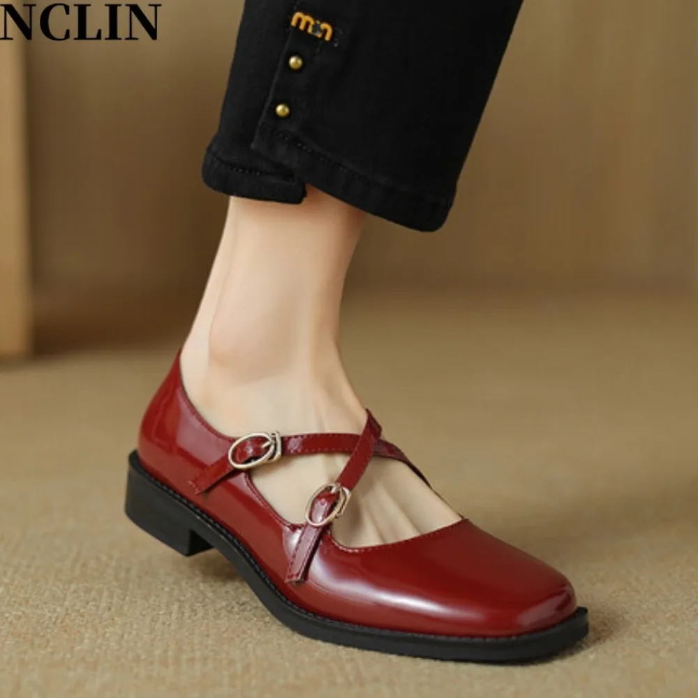 mary-jane-shoes-for-women-2025-retro-medium-heeled-women's-single-shoes-soft-and-comfortable-red-ballet-shoes-zapatos-de-mujer