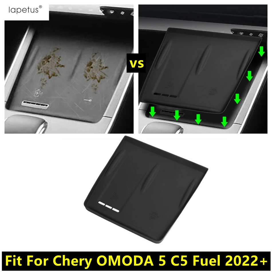 

For Chery OMODA 5 C5 Fuel 2022 - 2025 Car Central Control Anti-Slip Pad Wireless Charging Pad Anti Dirt Mat Accessories Interior