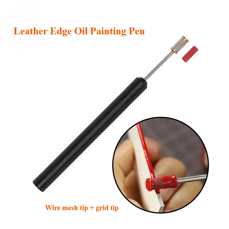 

Leather Edge Oil Painting Pen Top Edge Dye Edge Paint Roller Pen Applicator Speedy With 2 Head Craft Tool Standard Shipping