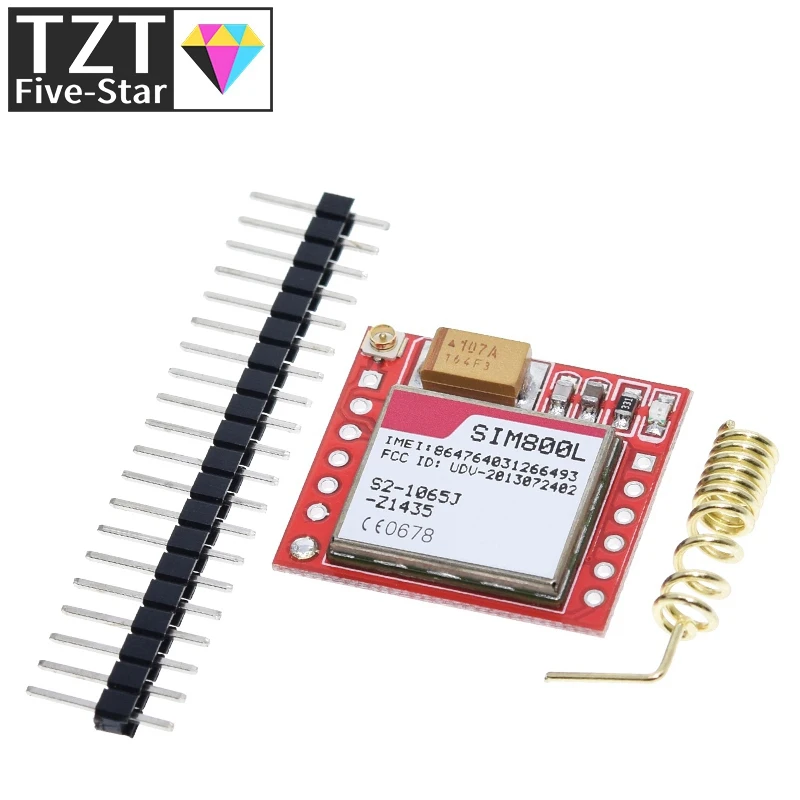 Mini Smallest SIM800L GPRS GSM Module MicroSIM Card Core Wireless Board Quad-band TTL Serial Port With Antenna Diy