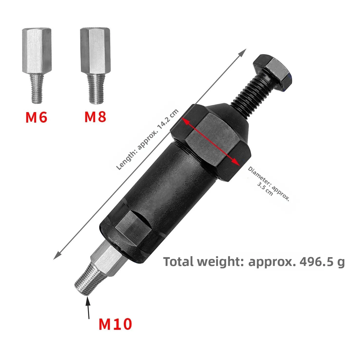 Portable Handy Grease Nozzle Cleaner Kit, Equipped With M8 Thread Adapters, Heavy‑Duty Unblocking Tool For Blocked Lubricant