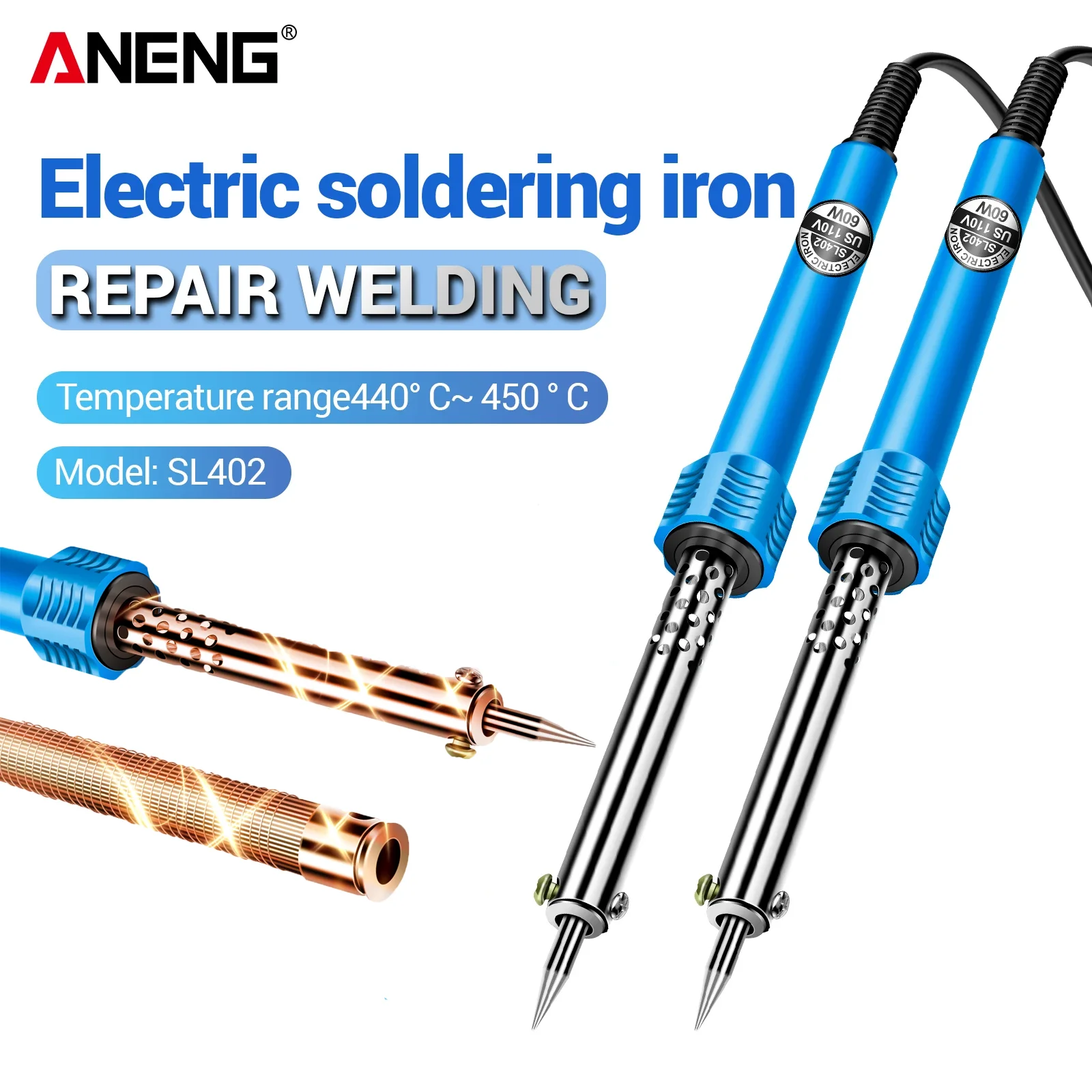Electric Soldering Iron 30/40/60W Soldering Iron Set Welding Solder Station Tools EU/US Plug Welding Iron DIY for Repairing