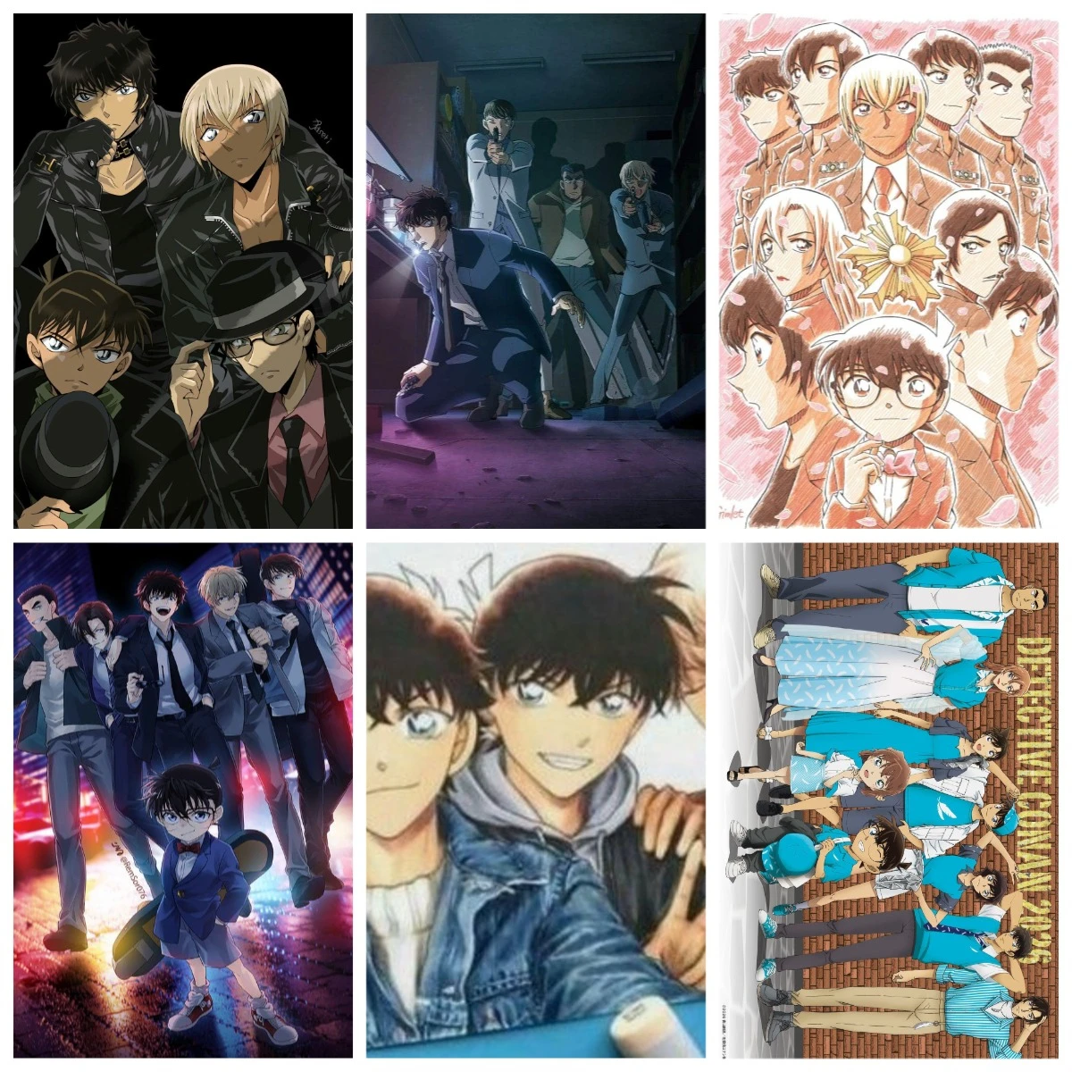 

500/1000/1200/2000PCS Detective Conan Jigsaw Puzzles Challenging Family Activity Games for Gameroom Bedroom Livingroom