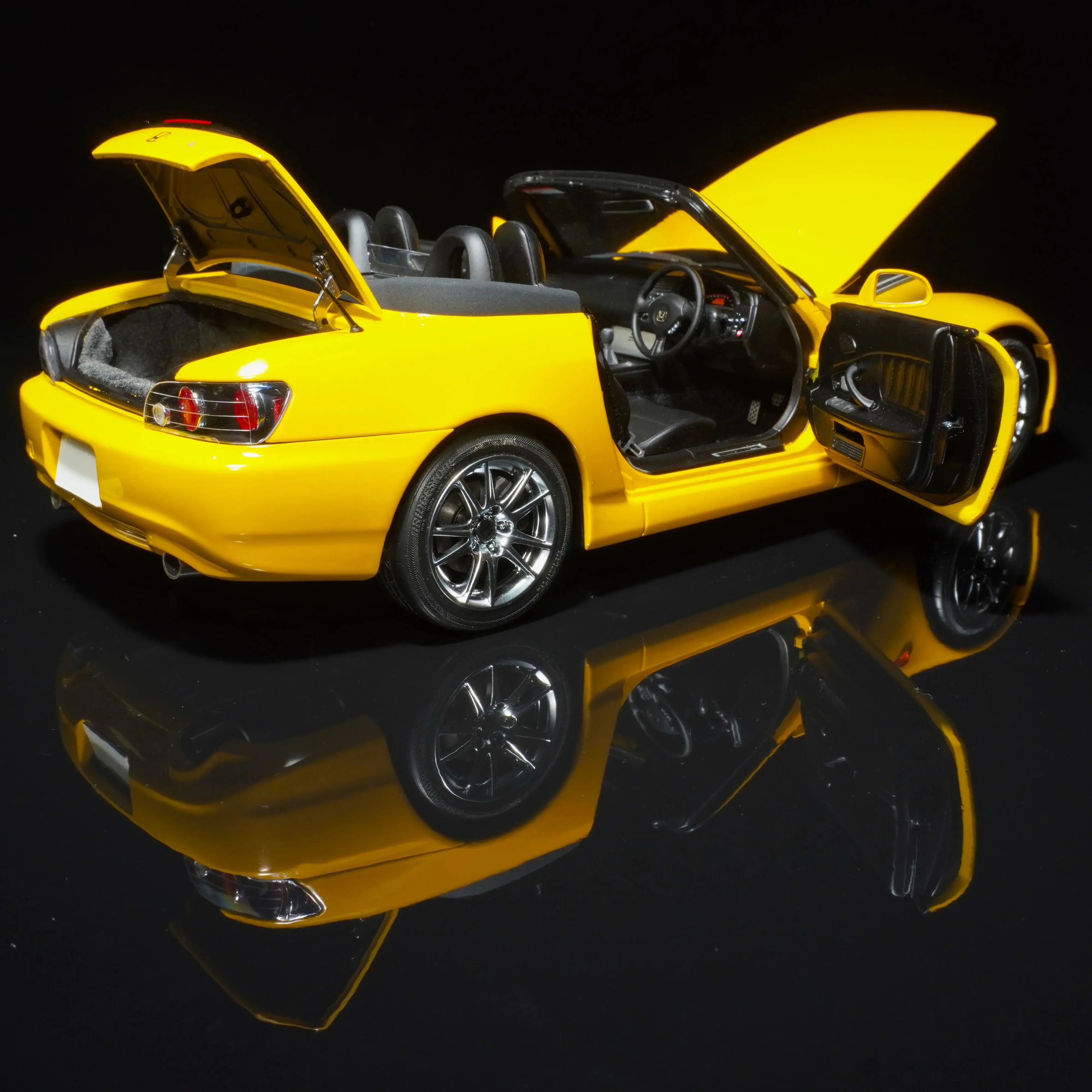 Motorhelix mh escala 1/18 honda s2000 ap2 liga modelo de carro motor anexado carro esportivo presente do feriado presente aniversário