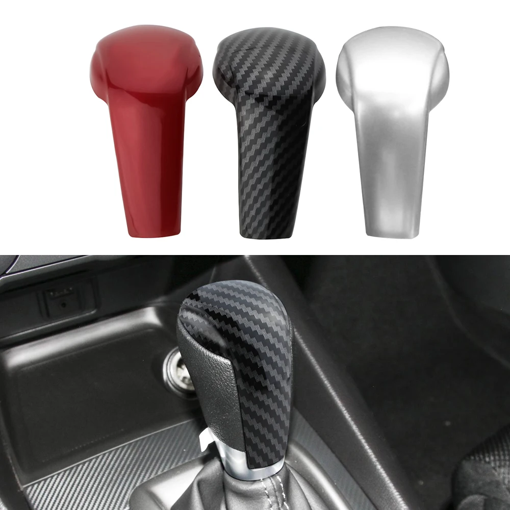 Car Gear Shift Knob Cover Handle Trim Sticker for Mazda CX3 CX5 CX8 CX9 3 2014-2022 AT ABS Auto Interior Accessories