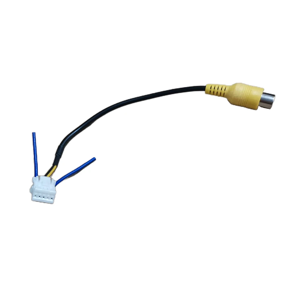 Reversing Camera Adapter Cable Cable Adapter Cable ABS Direct Plug-in Easy Installation Not Easy To Crack Yellow