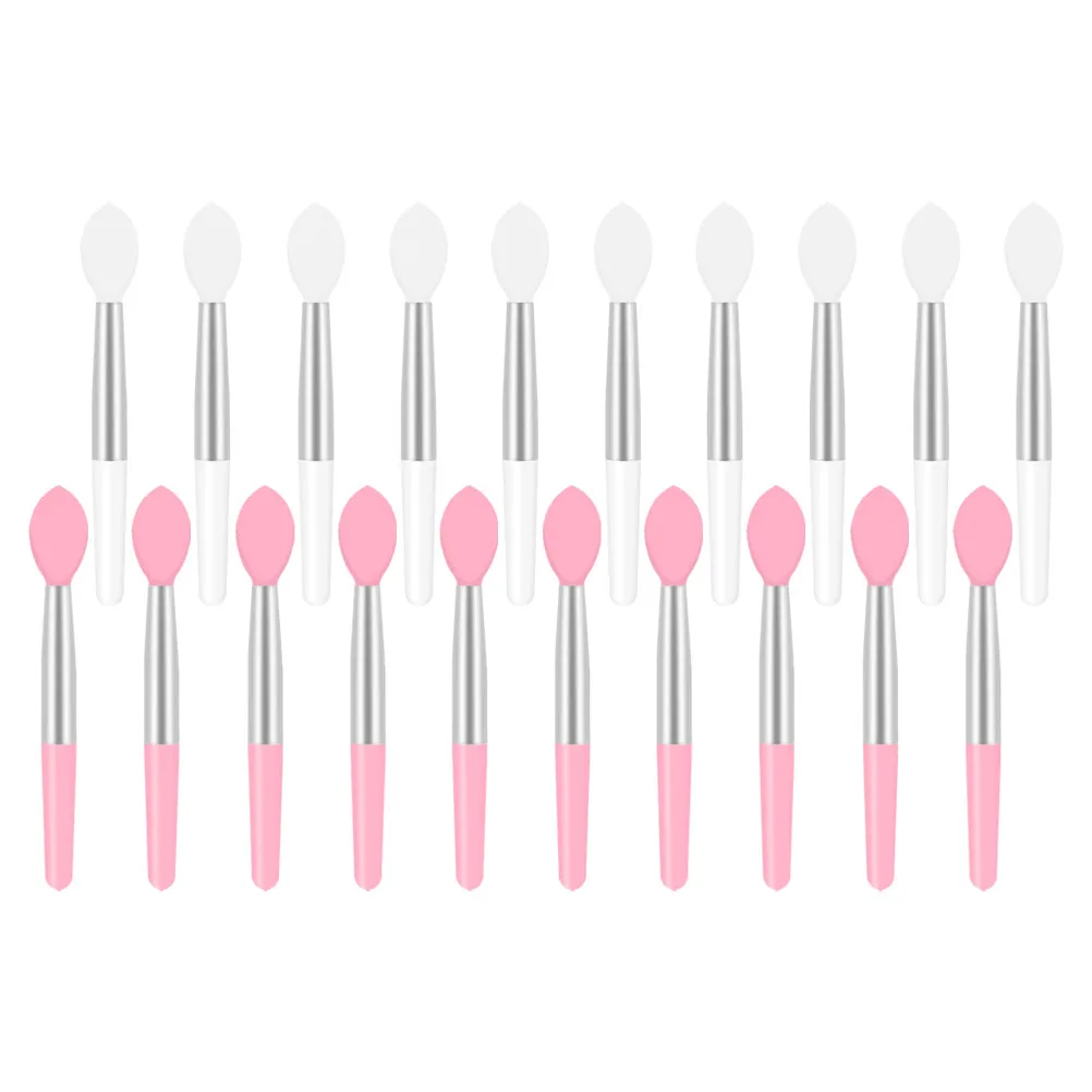 

20 Pcs Lip Brush Silicone Plastic Applicator for Makeup Lipstick Test Daily Use Beauty Salons Weddings Graduations