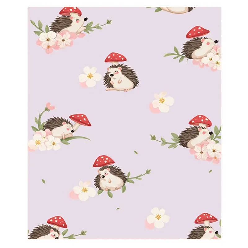 1 قطعة بطانية الفانيلا لطيف القنفذ الفطر الأزهار بطانية لديكور المنزل مريح