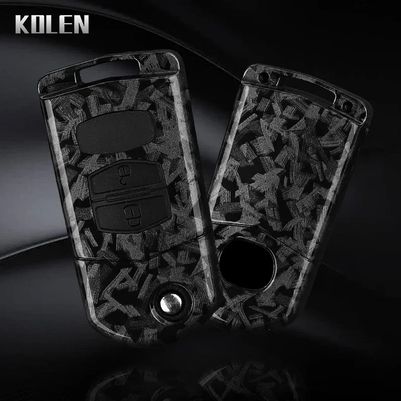 ABS ألياف الكربون نمط سيارة مفتاح القضية غطاء لمازدا 2 3 5 6 8 CX7 CX-7 CX5 CX9 CX-9 MX5 MX-5 M6 RX8 RX-8 #4